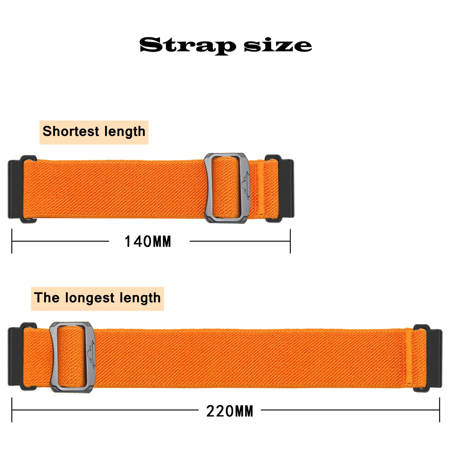 أربطة رياضية لساعة ICE-Watch (1,85)، حزام رياضي مرن قابل للتعديل من النايلون