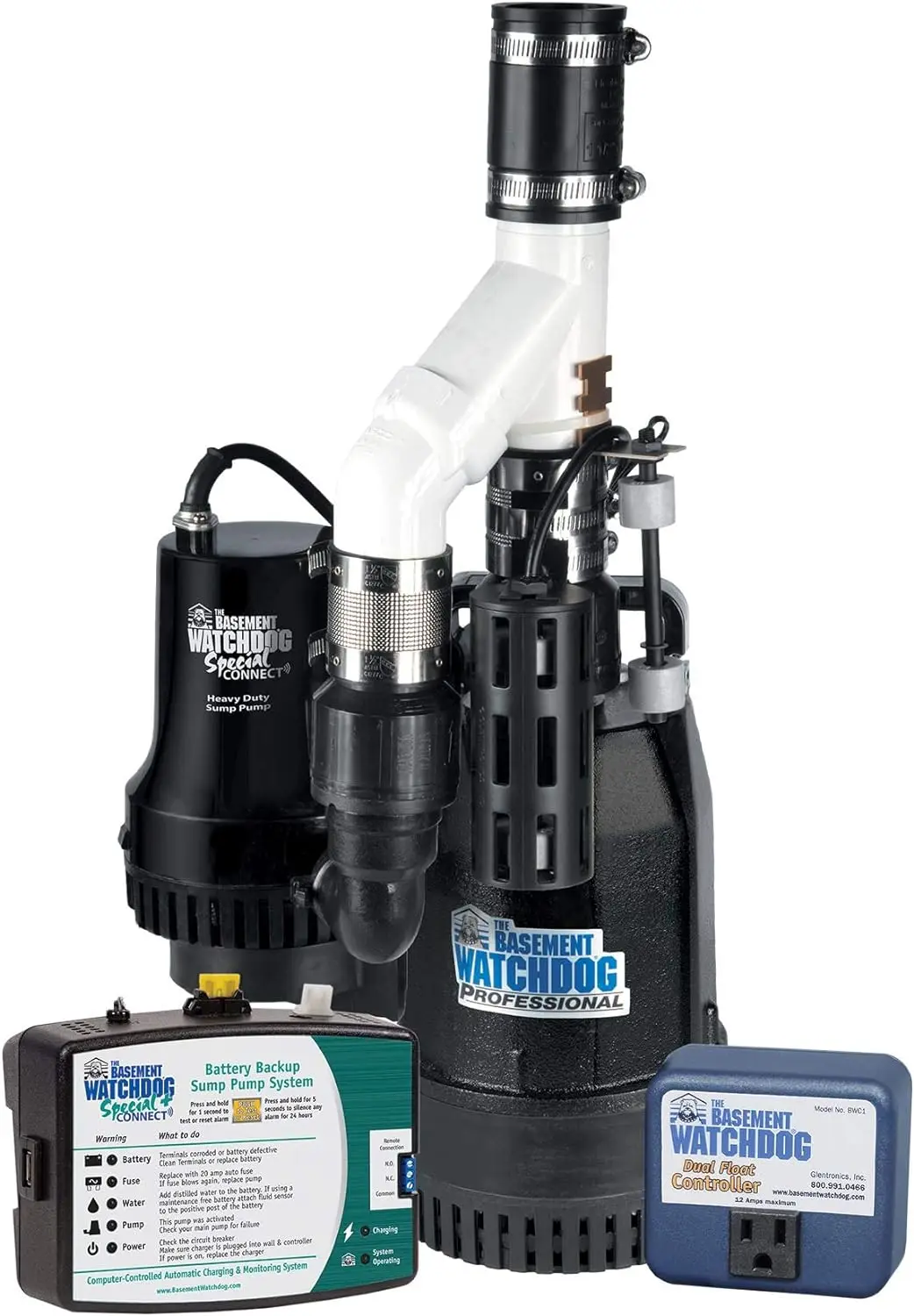 

Big Combo CONNECT Model CITS-50 ½ HP Primary and Battery Backup Sump Pump System with Smart WiFi Capable and 24-Hour-a-Day