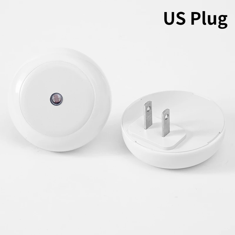 Plug In Electric LED Light Control Sensor Automatic Induction Eye Protection Sleep Small Night Light Bedroom Bedside Baby Lamp