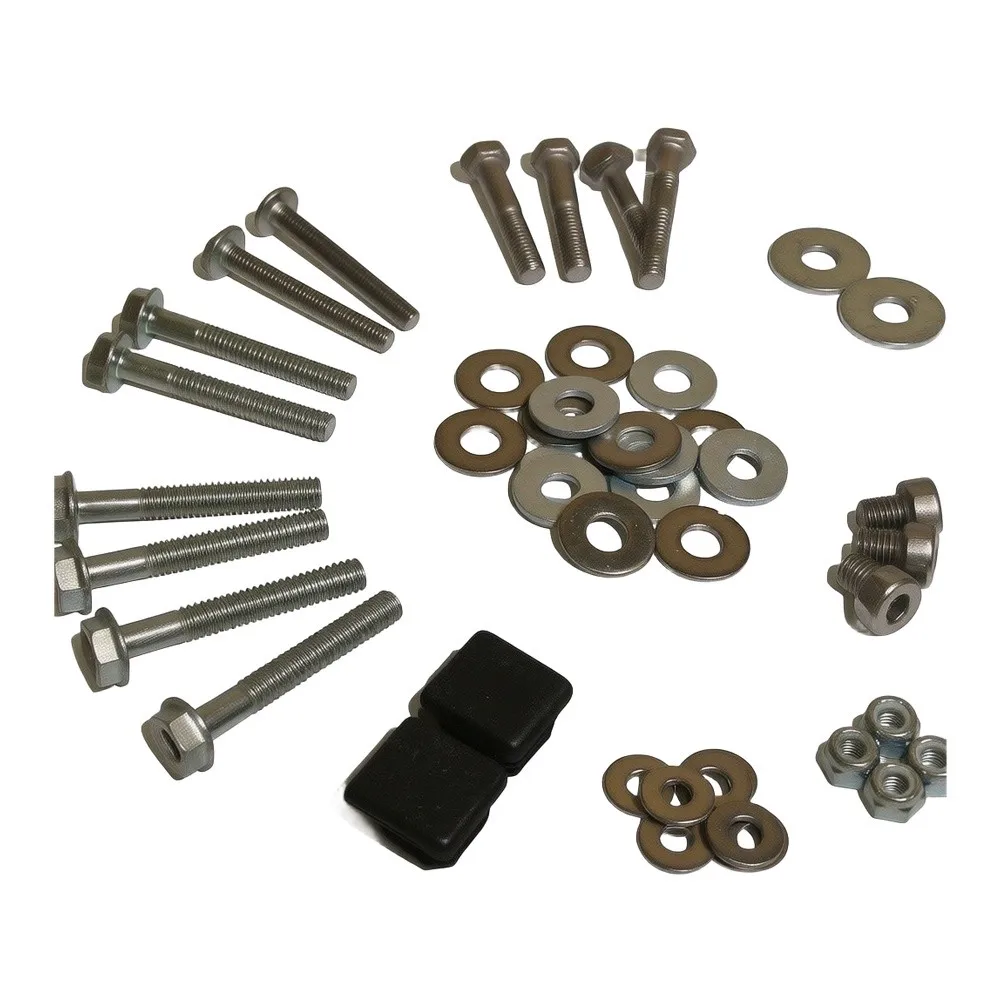 58 Piece Stainless Steel Hardware Kit For EZGO-TXT DCS-PDS-Medalist Golf Cart 1994-2013-Suntop Roof Bracket Screws Nuts Bushings