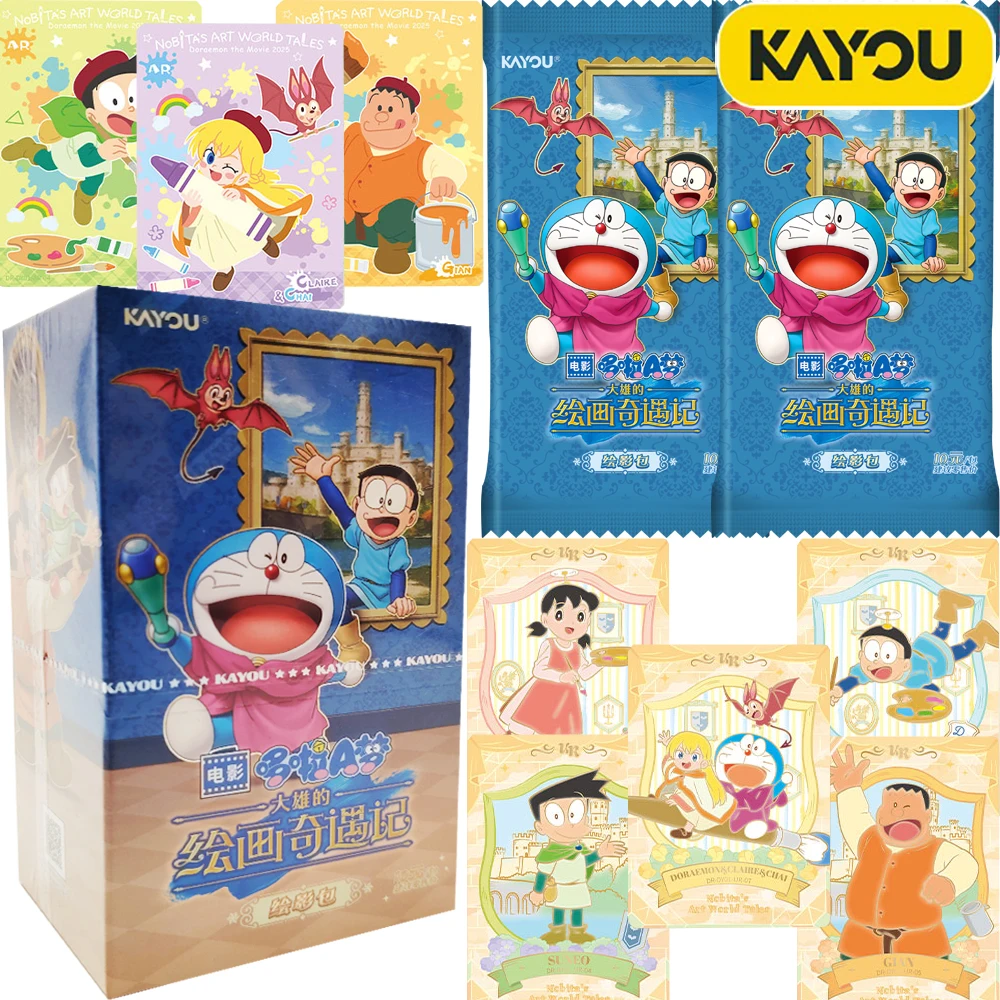 

Новые оригинальные коллекционные карты KAYOU Doreamon, благородное искусство, мировые сказки, детское сердце, замечательные цвета, карты, периферийные подарки
