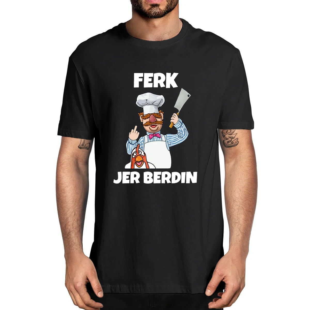 100% Cotton Ferk Jer Berdin Swedish Chef FJB #FJB Funny Political Saying Gift Men's Novelty T-Shirt Women Casual Streetwear Tee