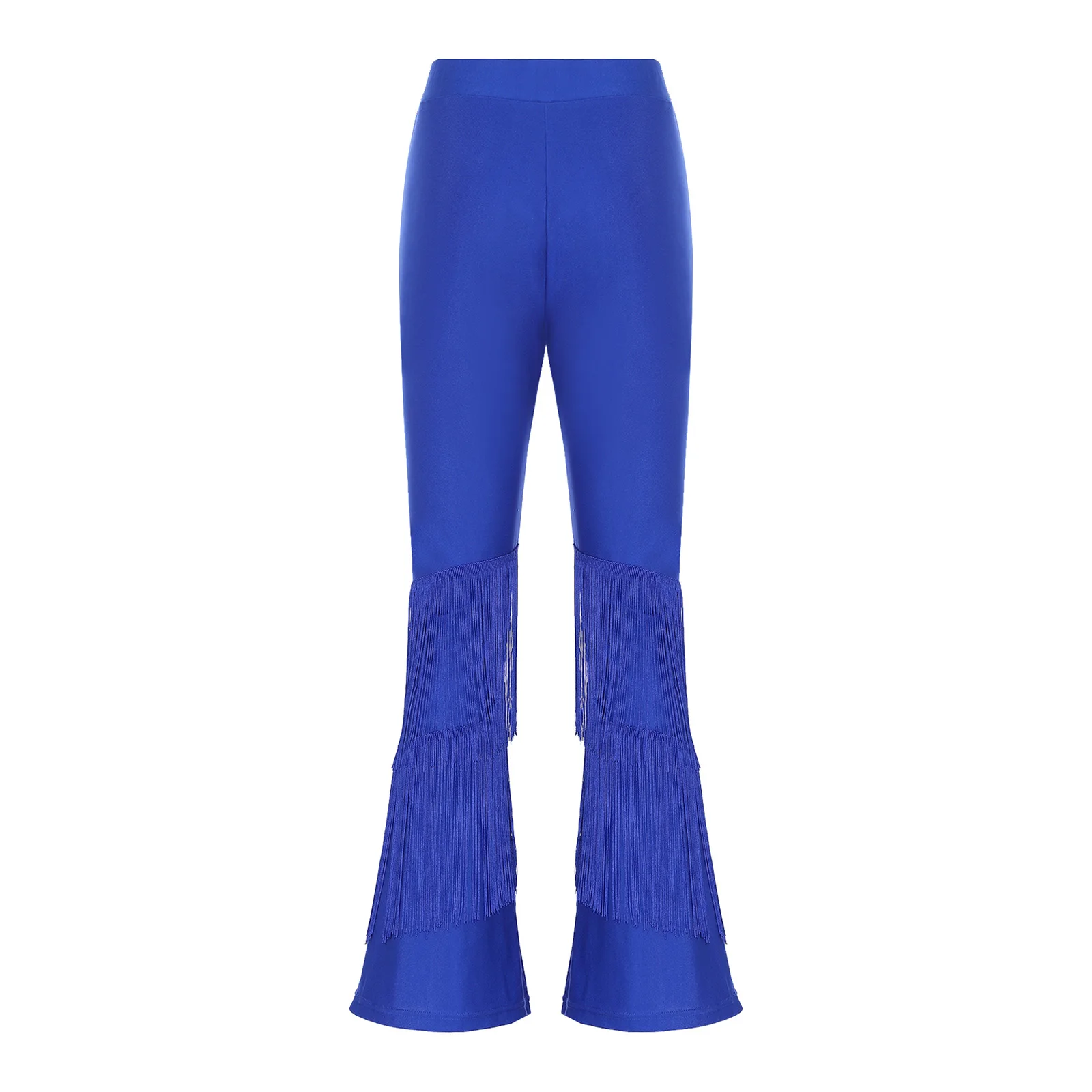 سراويل نسائية أنيقة للتدريب على الرقص اللاتيني، وضع شرابة استراتيجية وميزات مريحة، ملابس رقص رومبا اللاتينية