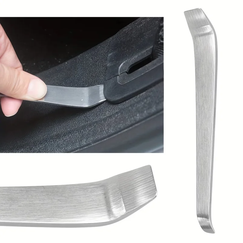 Stainless Steel Scraper Pry Bar Tool, Double-Ended Scraper for Automotive Gasket & Residue Removal