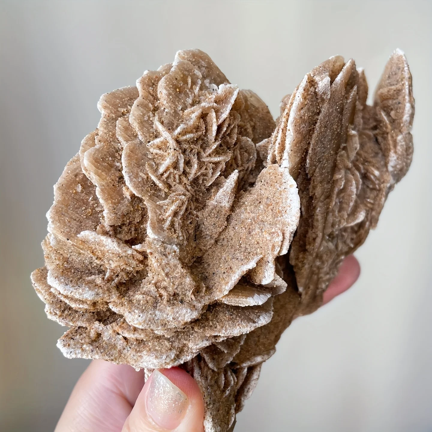 Natural Desert Rose Quartz Mineral Specimen  Bohemian Style Crystal Cluster with Vibrant Mineral Formation