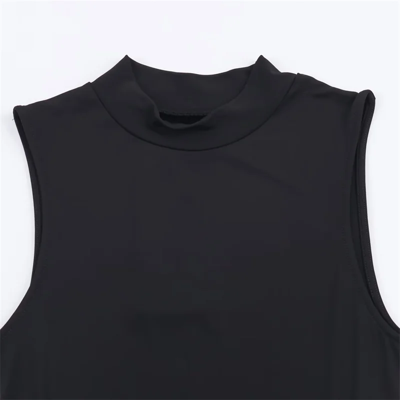 レディースワンピース 2025年秋新作 ブラック ノースリーブワンピース カットアウトデザイン ジュエリーチェーン装飾 ロングワンピース おしゃれ