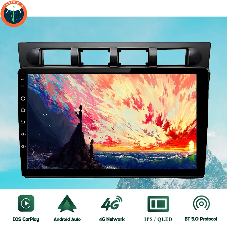 

9‘’ QLED Android 14 8G Ram Car GPS Navi Music Video Multimedia Player For Kia Picanto Morning 2004 - 2007 Auto Stereo Head Unit