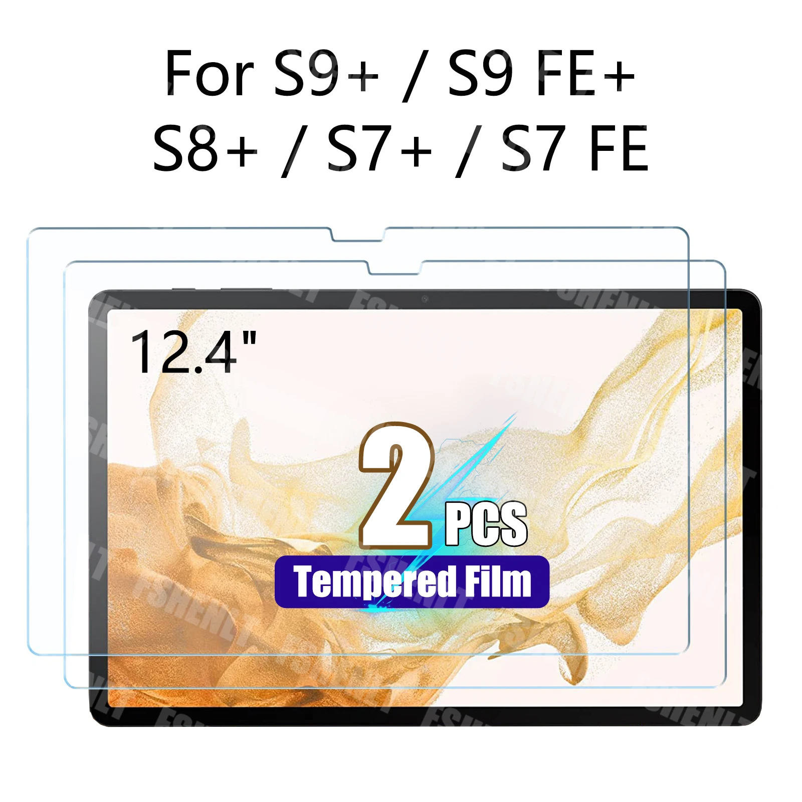 

Закаленное стекло для Samsung Galaxy Tab S7 Plus/ S7 FE/S8 Plus/S9 Plus/S9 FE Plus 12,4-дюймовая защитная пленка HD 9H с твердостью экрана