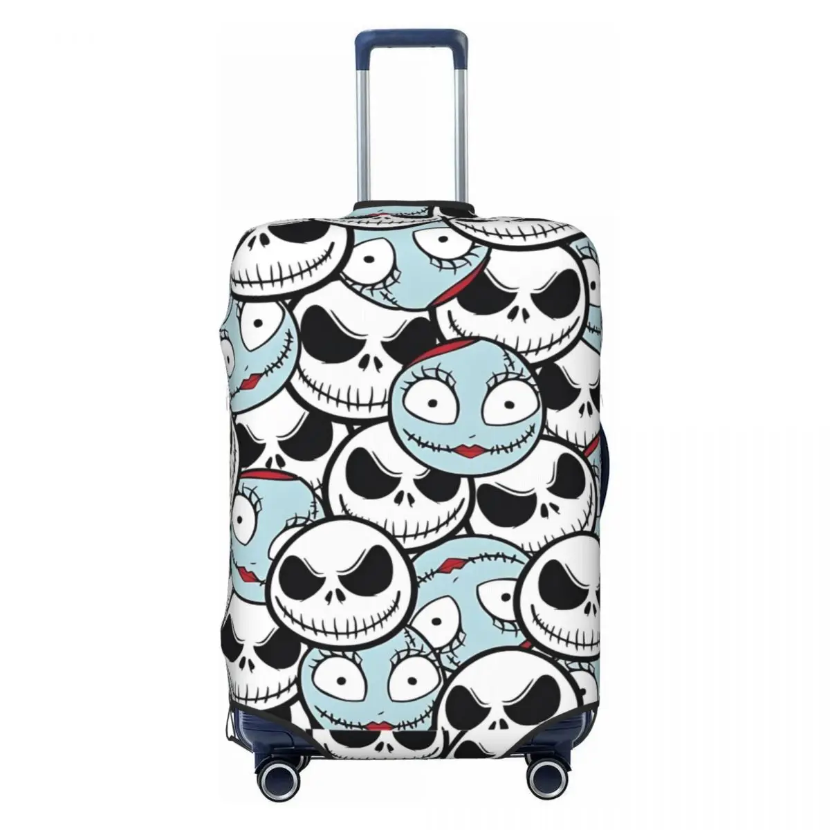 

Custom N-Nightmares C-Christmas Comic Hot Travel Luggage Cover Washable Funny Suitcase Cover Protector Fit 18-32 Inch