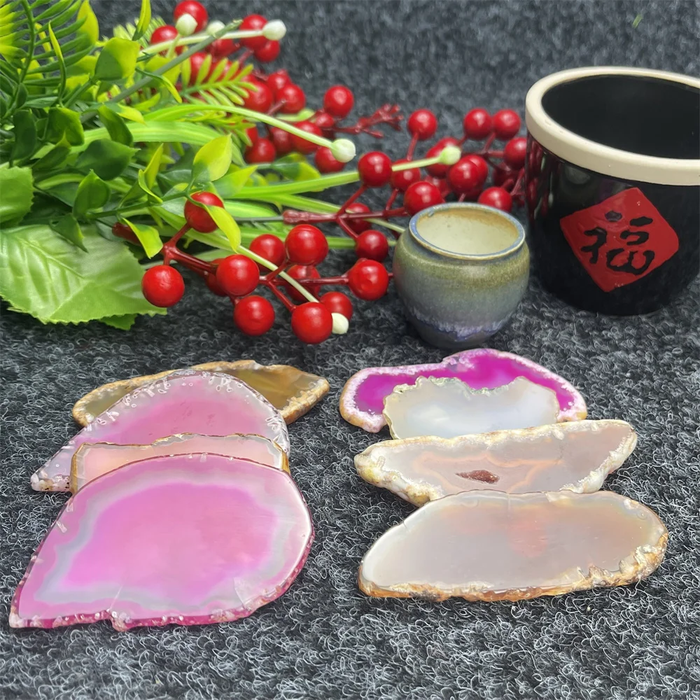 Lrregular Natural Agate Tablets Reiki Healing Ore Specimens Find Mineral Gifts For Home Decor Room Decorate Decoration Maison