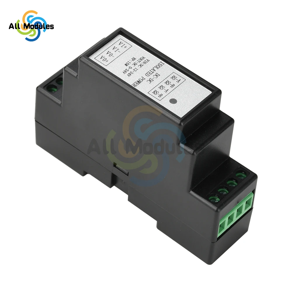 

Rail-Mounted DC-DC Isolated Adjustable Power Supply Input 12-24V 0-24V Output Supports Modbus RS485 Industrial DIN Rail