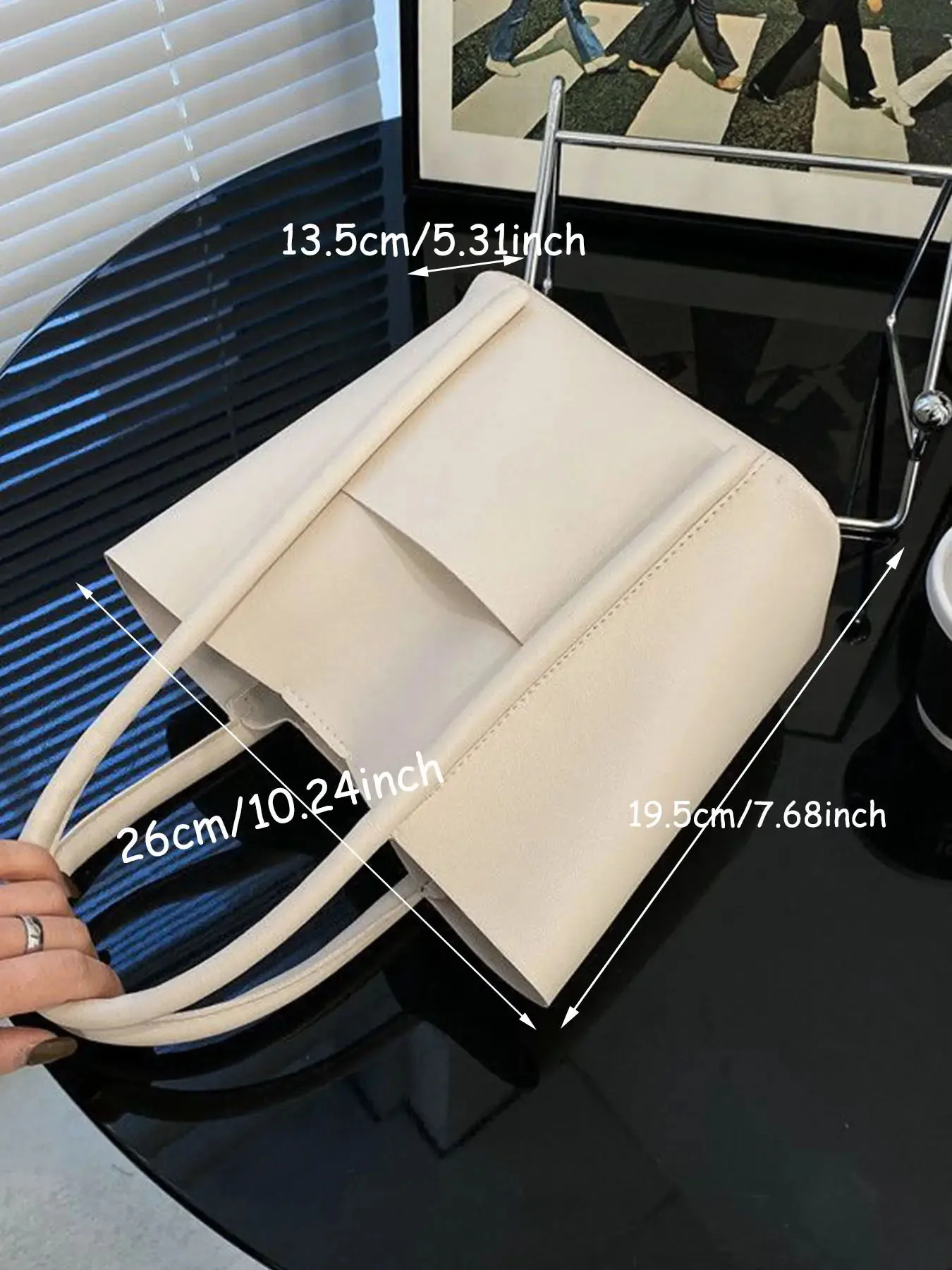 1pcs Large-Capacity Handbag Texture Handbag Female Fashion Simple Joker Handbag Fashion Leisure Lady\'S Large Capacity Bag