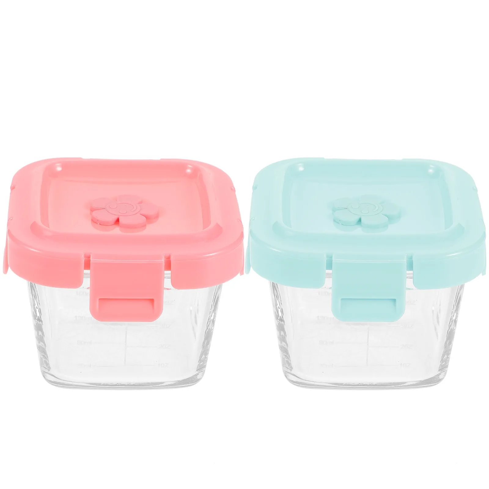 

2 шт. по 150 мл, герметичные контейнеры для детского питания из полипропилена, портативные емкости для хранения детского питания для путешествий