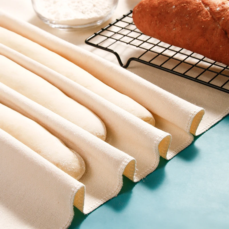 Bakers Couche and Proofing Cloth 100% Cotton Fabric for Bread Dough Baking Shaping Tool for Baguettes,loaves,ciabatta