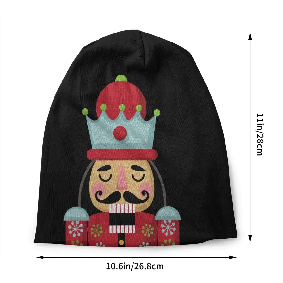 Nutcracker Skullies Beanies Caps For Men Women Unisex Winter Warm Knit Hat Adult Cartoon Soldier Toy Christmas Gift Bonnet Hats