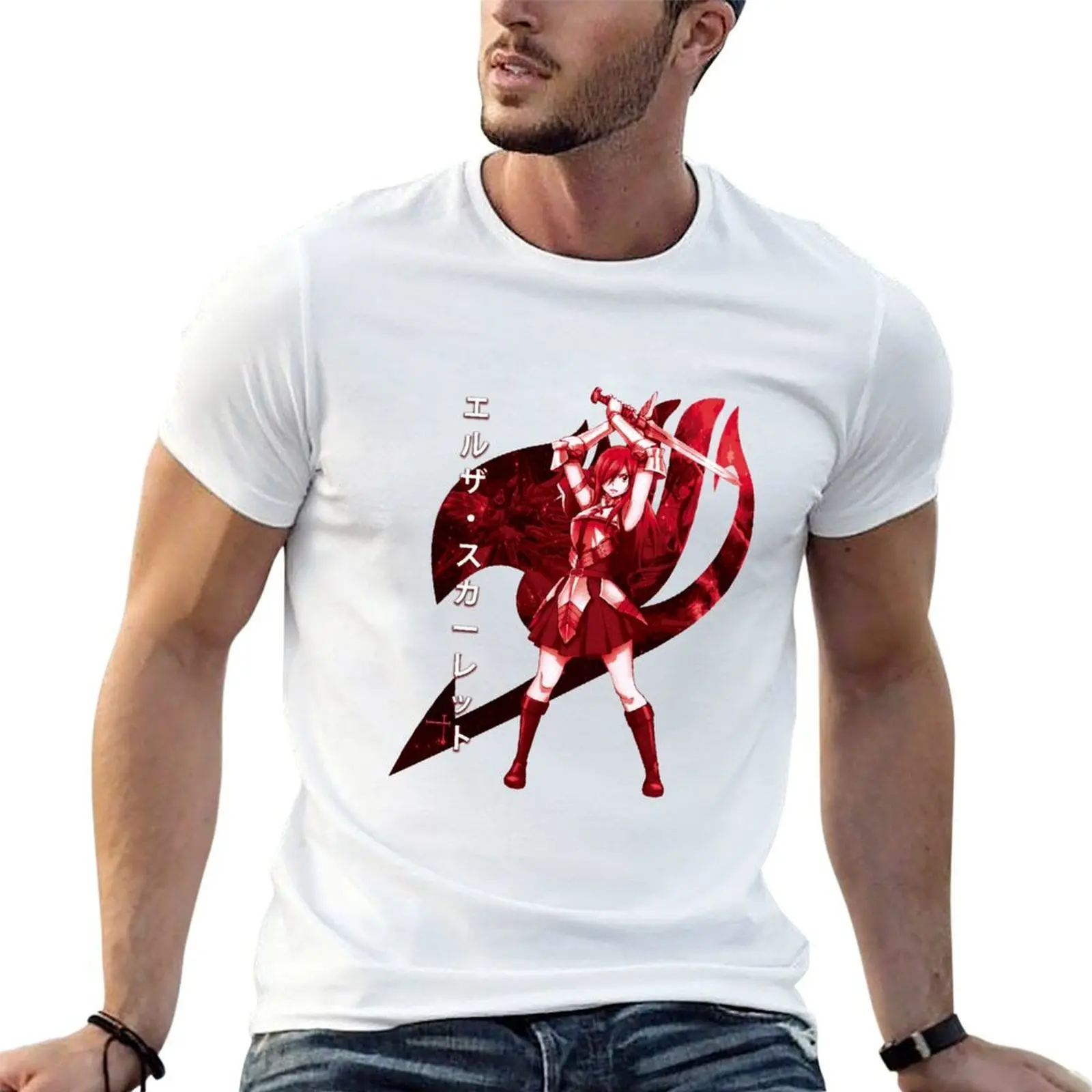 

Erza T-Shirt t shirts for man cotton man t shirt designer cotton tshirt 100% T-shirt
