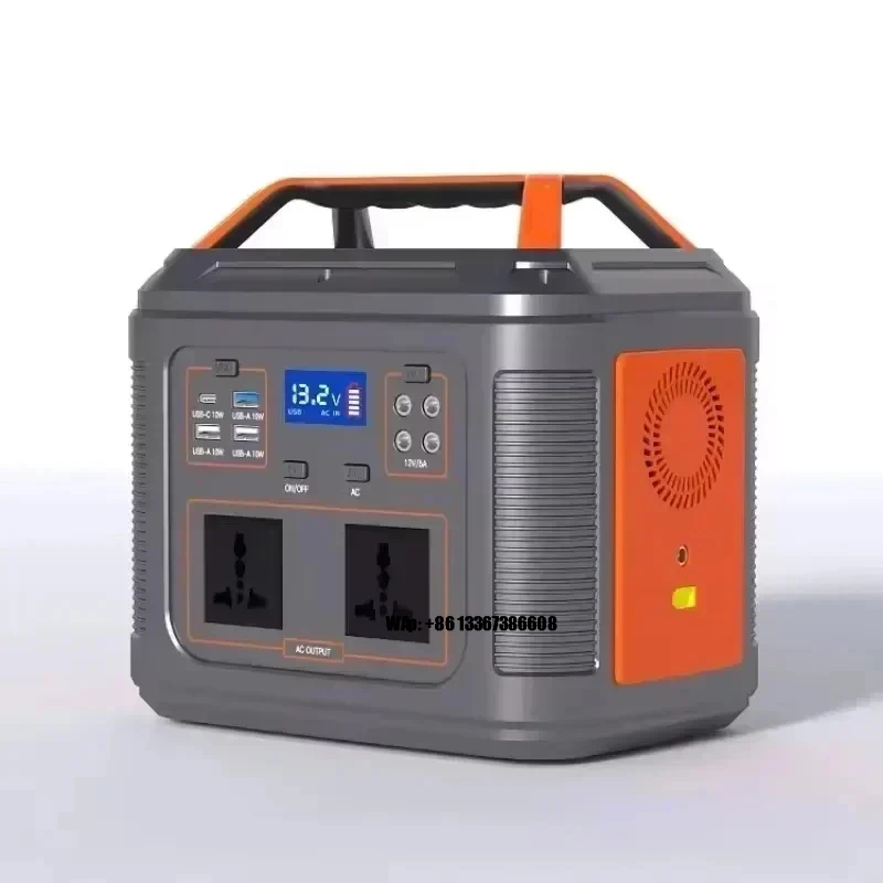 

500W Portable Power Station 512Wh Solar Generator 220V Pure Sine Wave AC LifePo4 Outdoor Emergency Mobile Power Supply