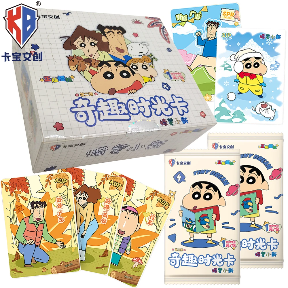 

New KABAO Genuine Crayon Shin Chan Collection Card Cute Cartoon Character Kazana T Ō Ru Nohara Shinnosuke Creative Stamp Cards
