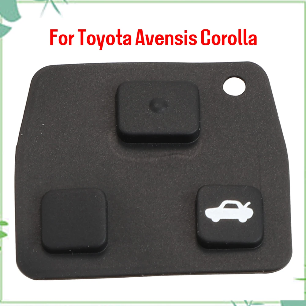 Jingyuqin New 5pcs 2/3 Buttons Remote Car Key Fob Rubber Pad Stying Cover For Toyota /Avensis /Corolla /Lexus /Rav4