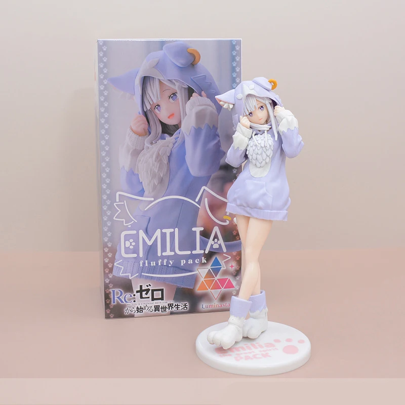 Re:Zero Anime Figur – Rem, Ram & Emilia – PVC Action Figur 20 Cm – Sammelfigur Für Fans & Dekoration