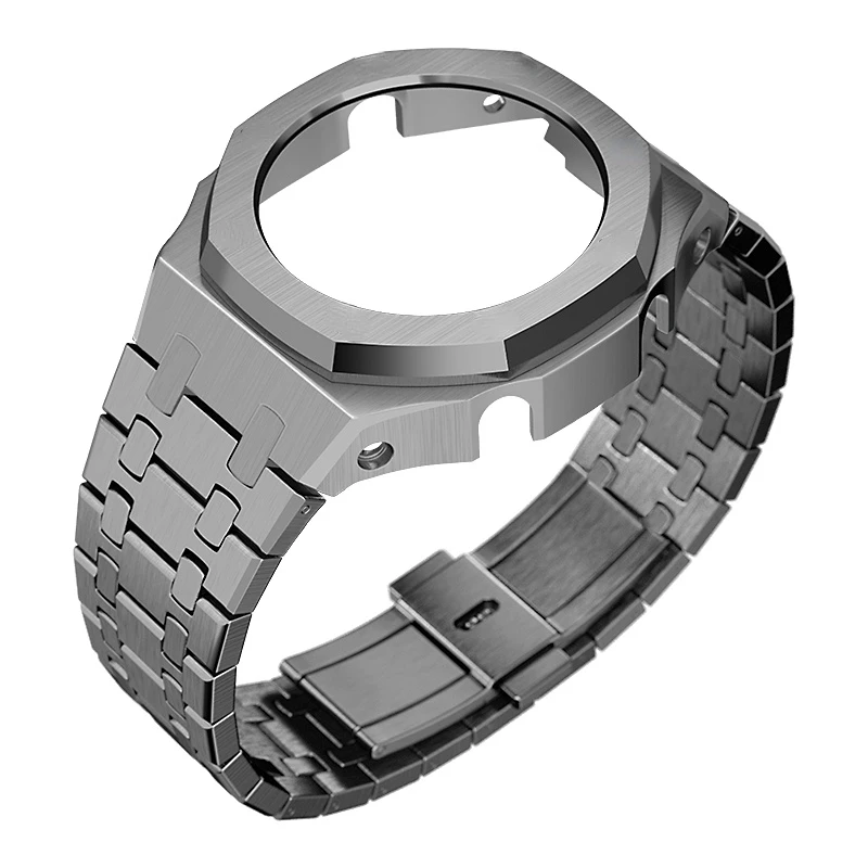 Gen4/5 Mod Kit For Casioak GA2100 Luxury Refit Mod Kit For GMA-S2100 GA-2110 Modification Kit Stainless Steel Case Metal Strap image 3