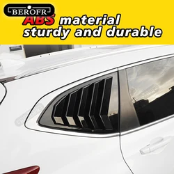For Honda CRV 2018-2022 2pcs Carbon Fiber Look Style 1/4 Quarter Car Side Window Scoop Cover Five Slot Open Louvers Cover Vent
