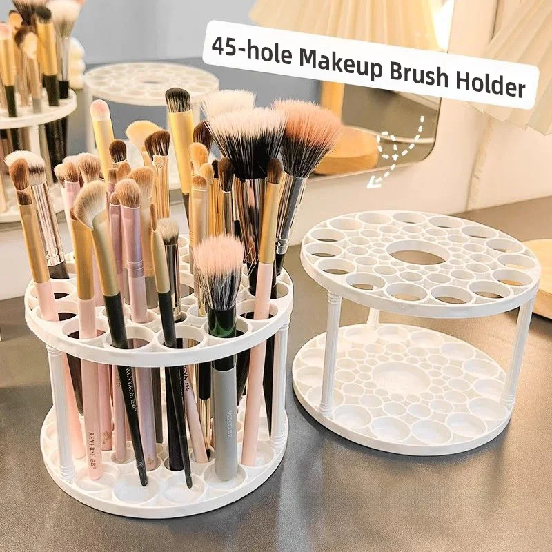 Makeup Brush Storage Lipstick Rack Lipstick Makeup Brush Storage Rack Desktop Cosmetics Storage Dressing Table Storage Box