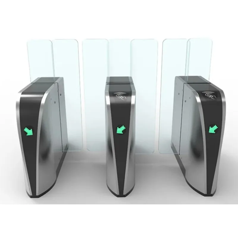 Barrera Peatonal, Control de Acceso Bidireccional, Puerta de Velocidad, Torniquete de Seguridad, Ancho de 600 mm, Acero Inoxidable 304, IP65