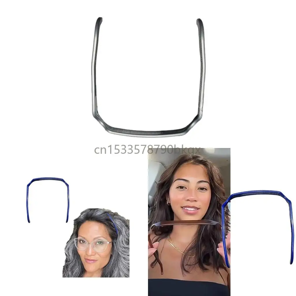 

Elegant Square Frame Sunglasses Hairband Stylish Hair Clip For Most Outfits J78E