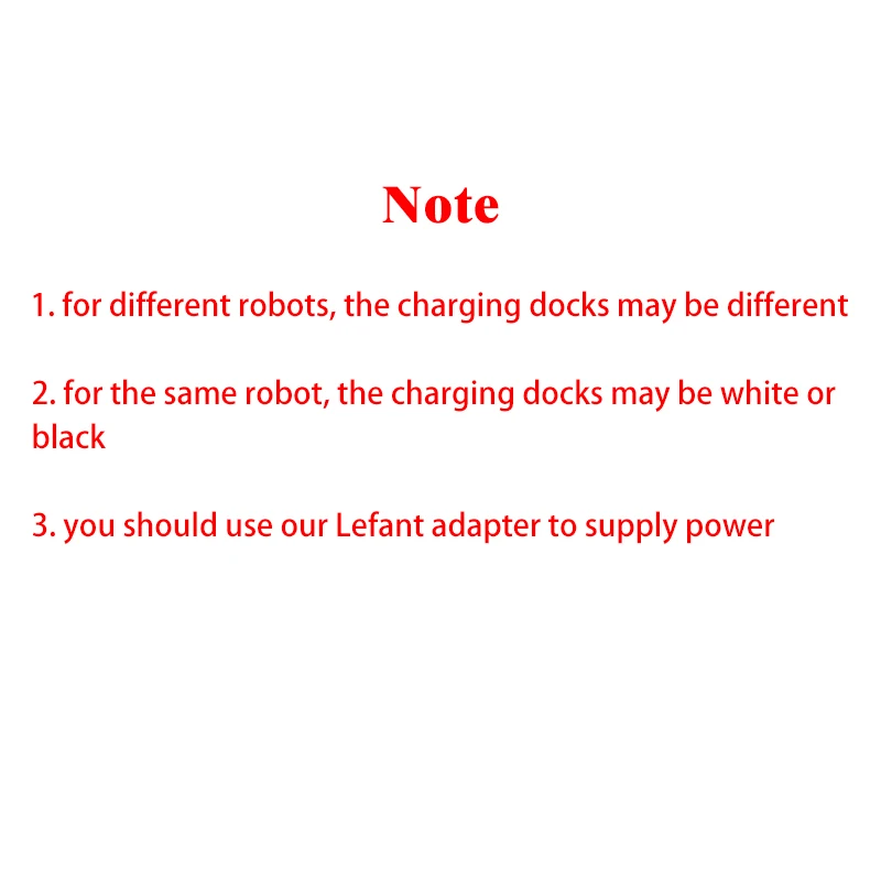 Charging Dock Station x1 Pcs (please choose correct model) for Lefant Robot Vacuum Cleaner Accessory Part without Adapter