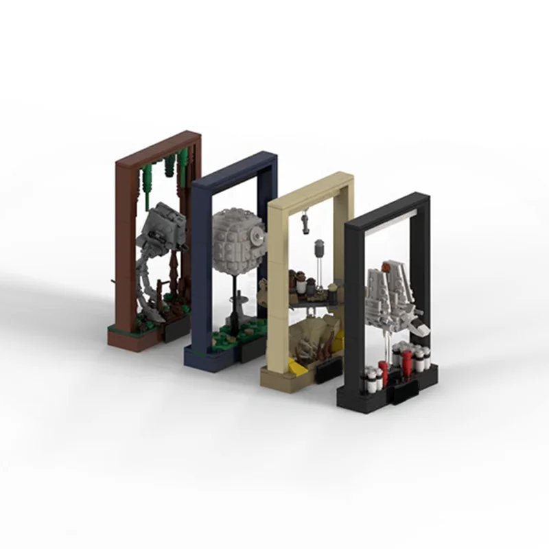 656 قطعة MOC SW الأصلي ثلاثية سطح المكتب المشارك نموذج بناء هدية الكريسماس كتل اللعب العمارة لتقوم بها بنفسك التعليم الإبداعي للأطفال #2