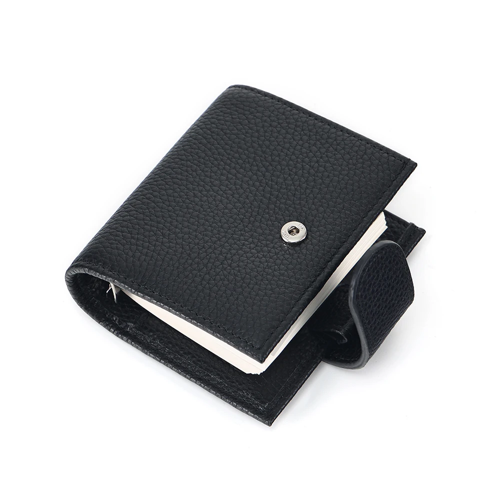 JOYIR Full Grain Leather A9 Regular Rings Planner with 19MM Ring Binder Organizer Card Holder Wallet Journey Diary