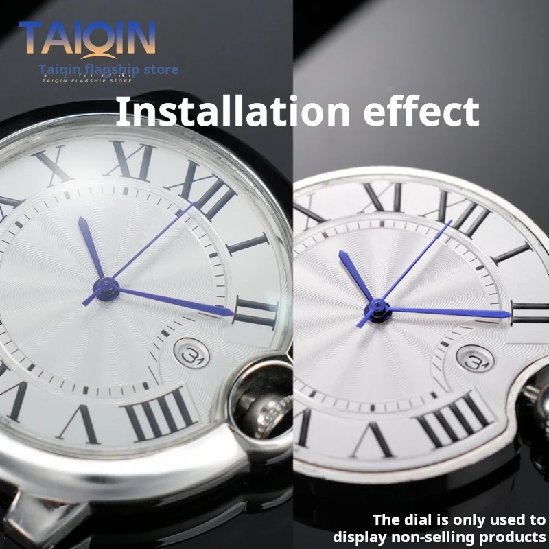 Para Cartier globo azul 42mm pin de reloj 2892 2824 movimiento horneado aguja de dedo minutos piezas de reparación hombre mod Accesorios