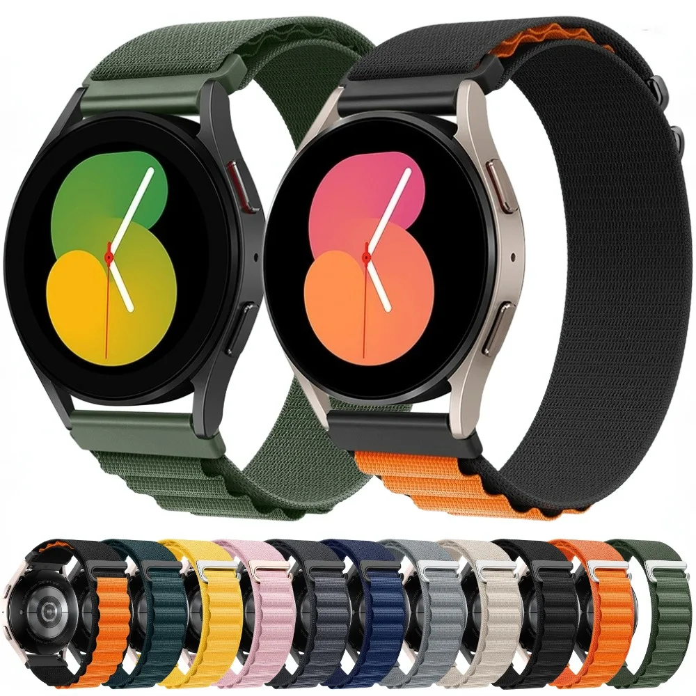 

20mm 22mm Nylon Strap for Samsung Galaxy Watch 6 5 4 44mm 40mm/6 Classic/5 Pro/Gear S3 Wristband for Huawei Watch GT4 GT3 2 Pro