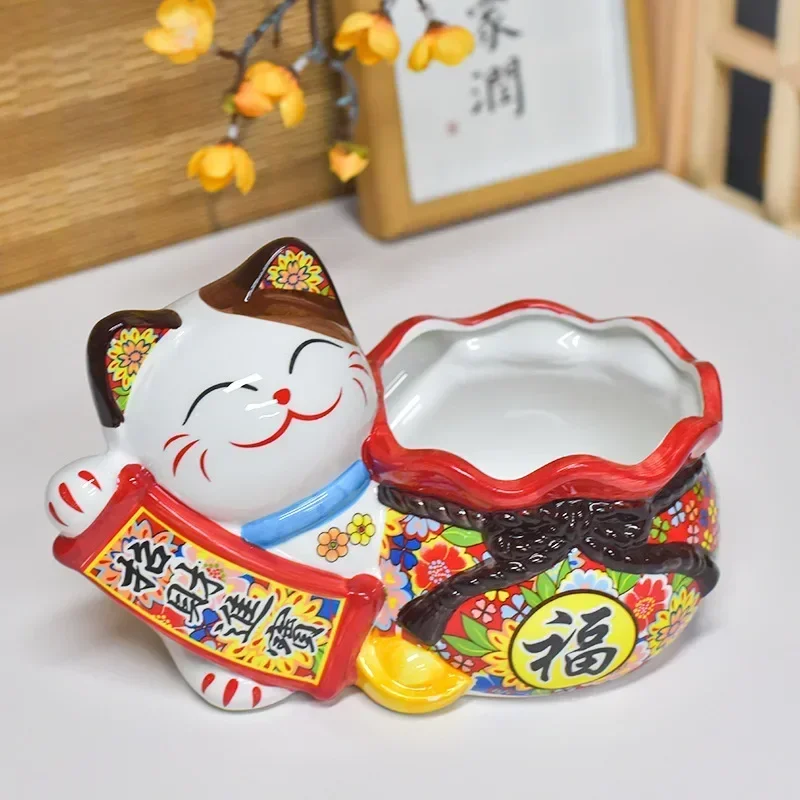 NEW Lucky Cat Entrance Entrance Key Storage Ornament Living Room Front Desk Home Decoration Housewarming New Home Gift