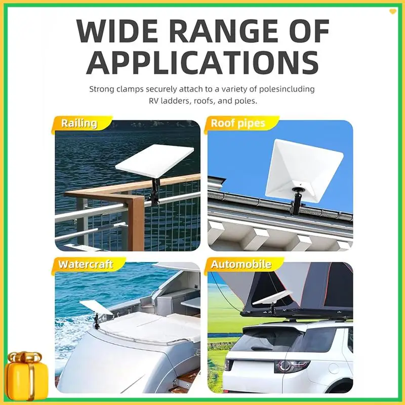 

Premium RV Ladder Pole Mount With Adjustable Angle Clamp For Starlink Mini For Roof Racks, Rvs, Boats