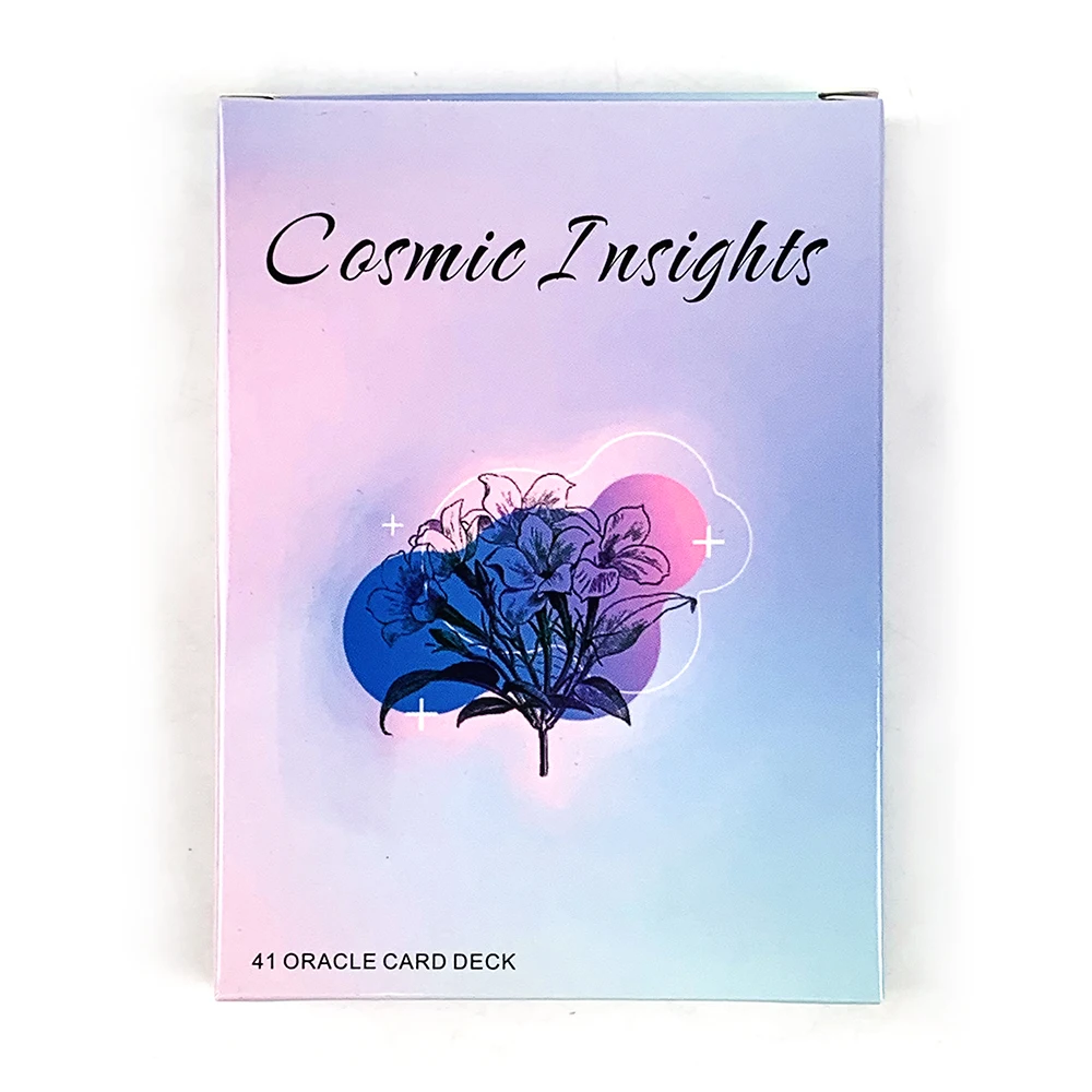 Cosmic Insights Oracle Cards 41 Card Dreamy Gradient Art English Version Divination Oracle Cards , Perfect for Daily Meditation