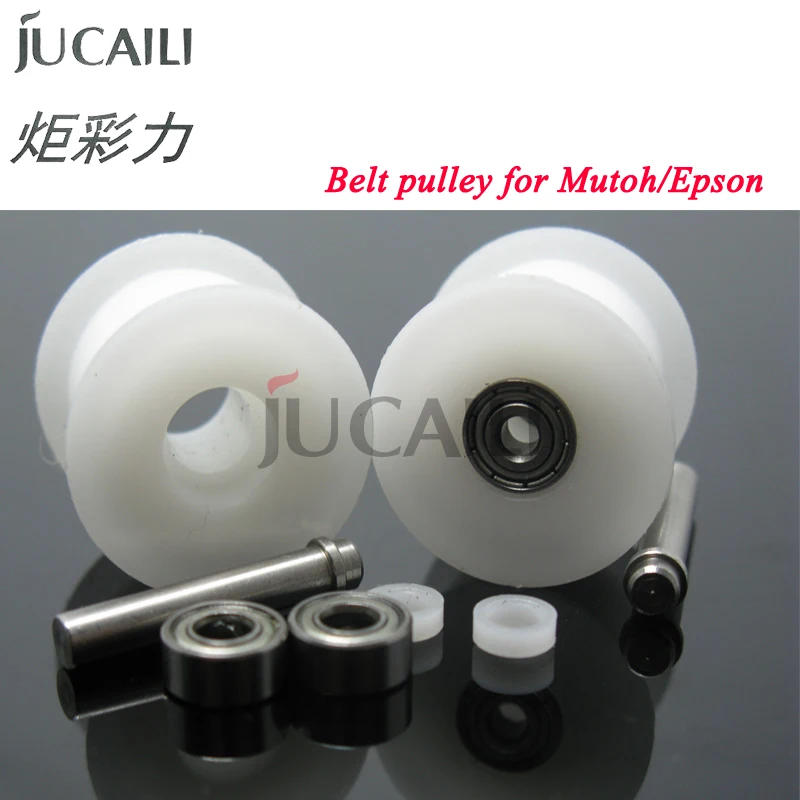 

JCL 2pcs Belt Pulley for Epson 4880 7880 9880 Mutoh RJ900C 1604 Solvent Printer Wheel Roller Gear