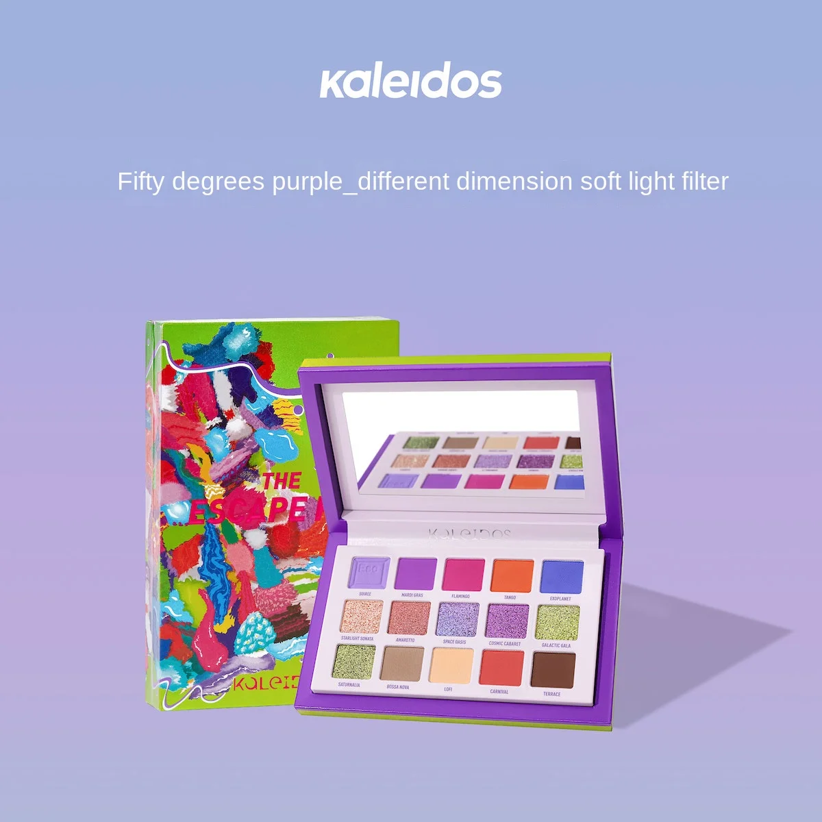 

Kaleidos KALEIDOS Escape Cabin Fifteen Colors Eye Shadow Plate Ins Popular Niche Brand Shimmering Powder Shimmer Matte