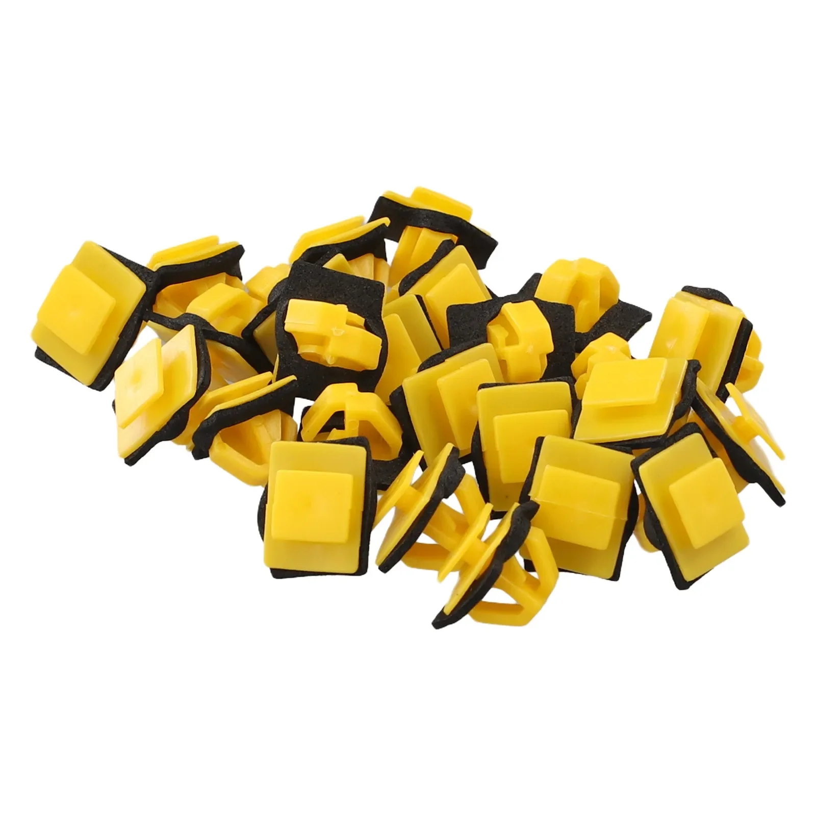 25PCS Door Trim Strip Guard Plate Anti-collision Strip Clip Yellow D184 Fit For Hyundai Replaces 87758-35000 For Auveco #21064