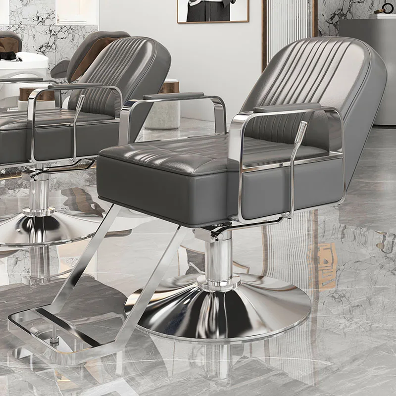 Reclatable Barber Chairs, Hair Salon-specific Hair-cutting Chairs, Adjustable High-end Hair Styling And Coloring Seats