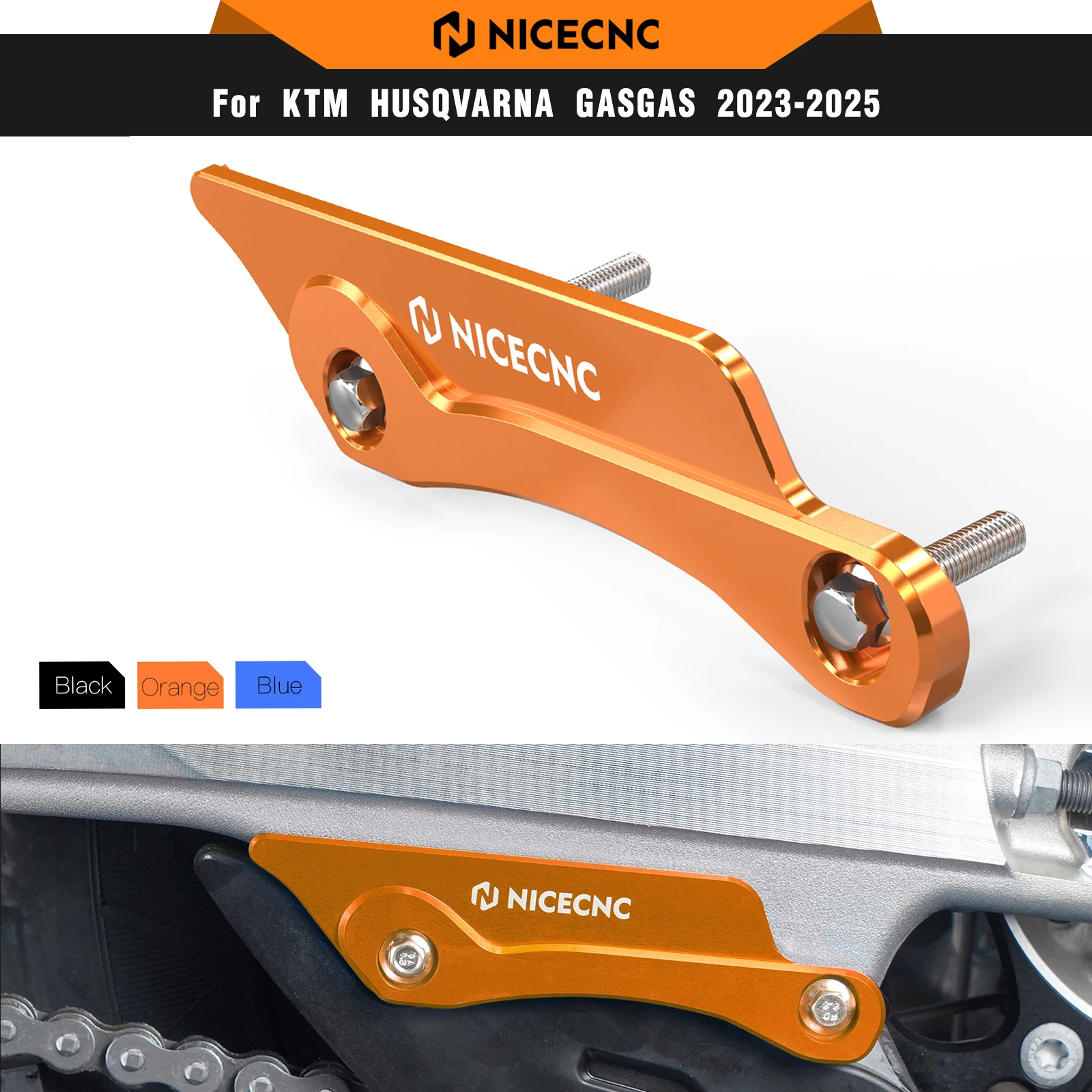 NICECNC For KTM EXC 300 2024 Swingarm Guard Protector For KTM EXC-F 350 SX 125 SXF 450 Husqvarna TE300 FE450 GasGas EC300 EC250