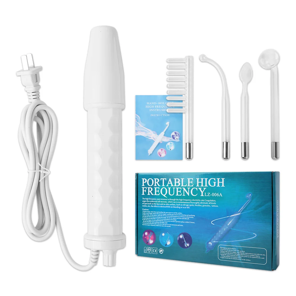 High Frequency Skin Therapy Wand Machine Portable Handheld for Acne Massage Skin Rejuvenation Tightening Wrinkle Reducing Tool