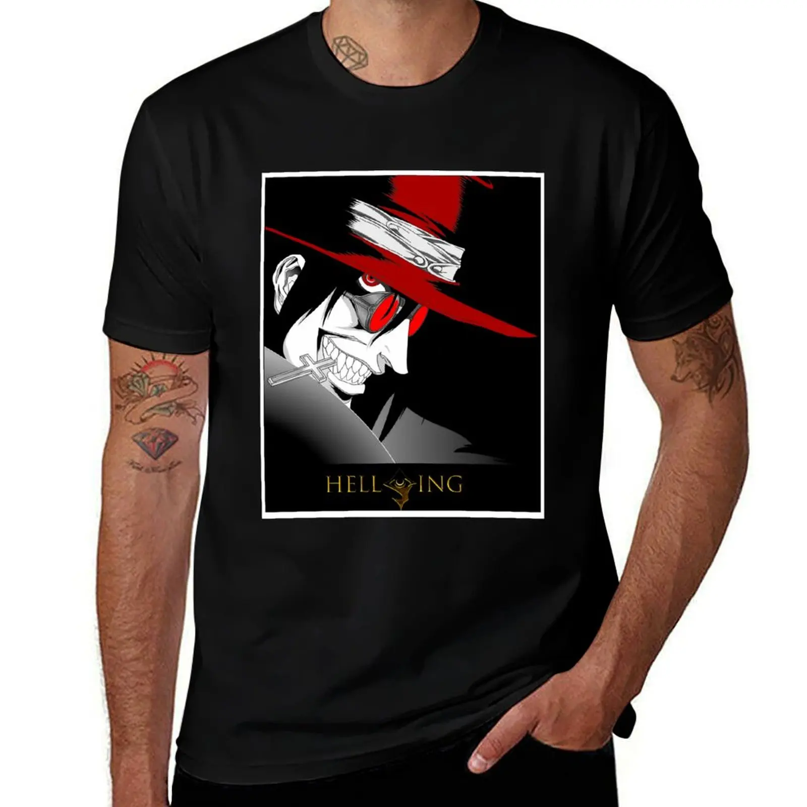 

HEllSing T-Shirt plus size tops fashion shirts luxury designer vintage t shirts t shirts for men cotton