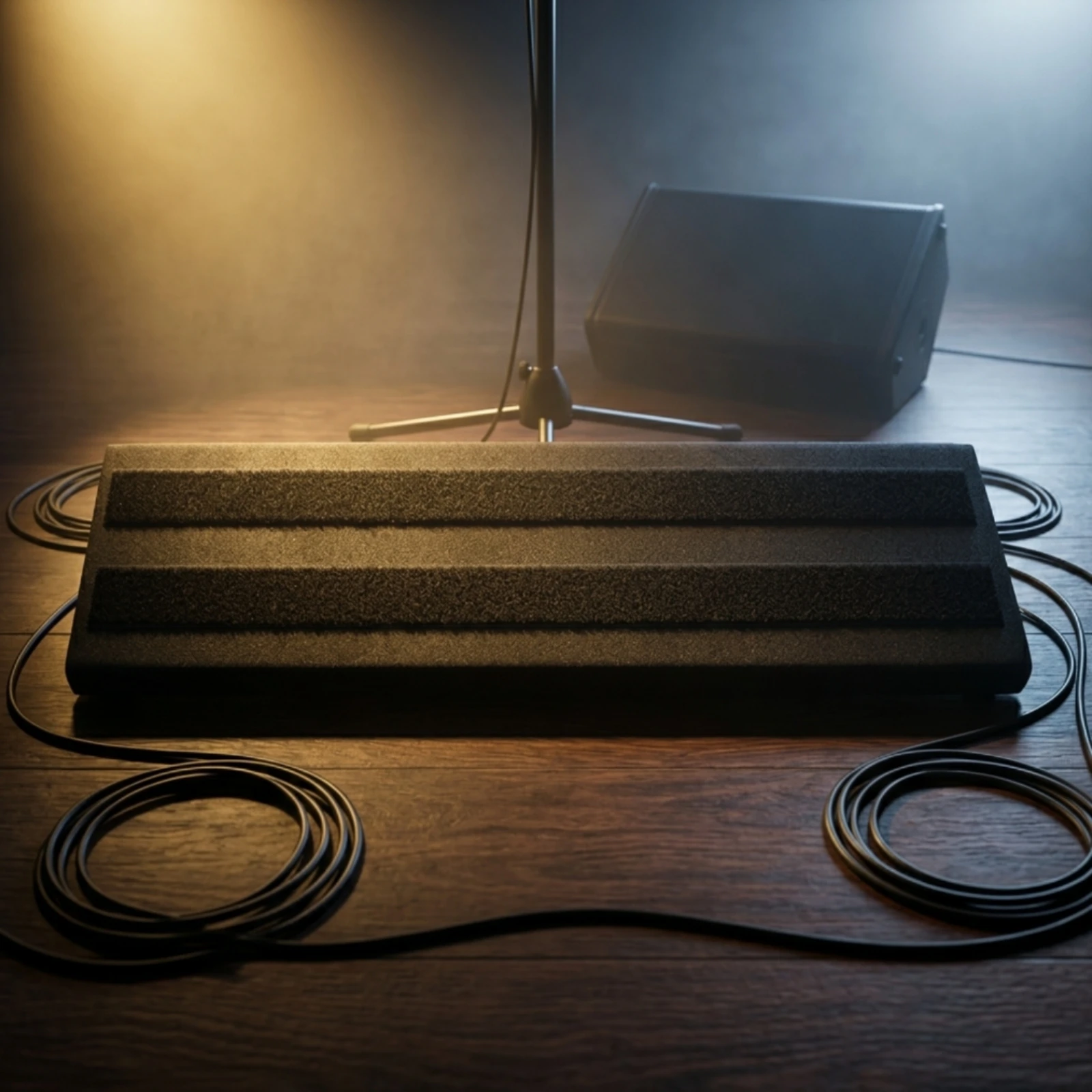 Guitar Pedalboard Recessed Channels Foam Pedalboard Portable Guitar Pedal Board Compact