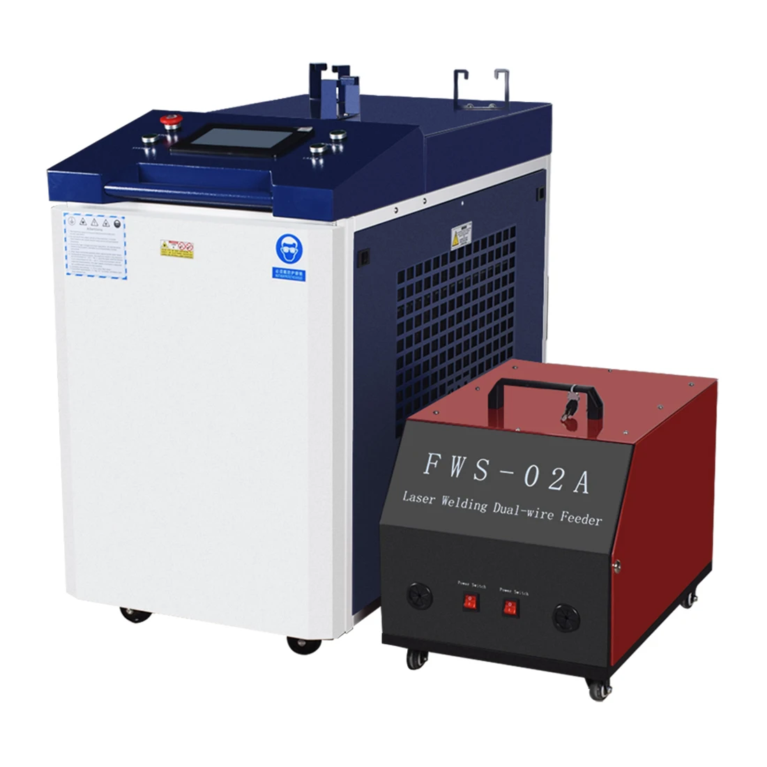 3000W Raycus Laser Welder Dual Wire Feeder 4 in 1 Laser Welding Cleaning Cutting for Metal Double Pendulum Laser Welding Machine