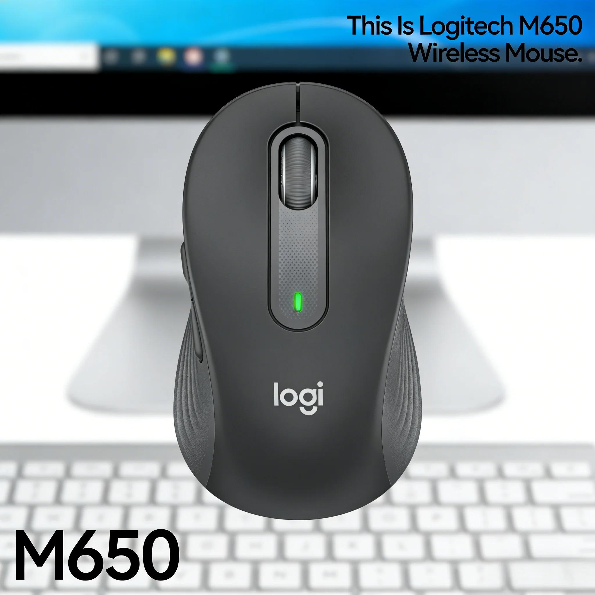 

Бесшумная мышь Logitech M650 / M650L с технологией Silent Click, 2000 DPI, высокая точность