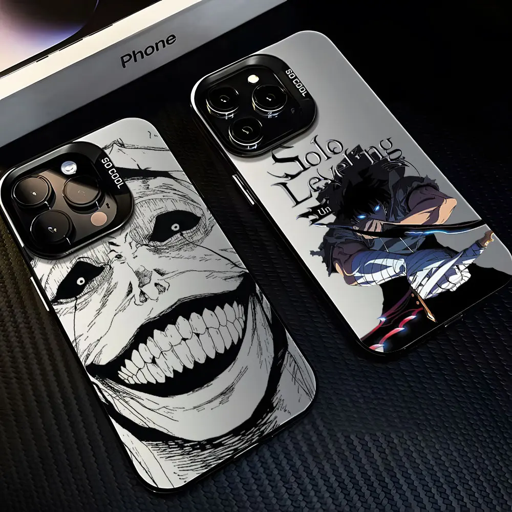 Anime Solos Levelings Phone Case For iPhone 16 15 14 13 12 11 mini Pro Max X XR XSMAX 8 7 Plus Anti Fall Matte Back Cover