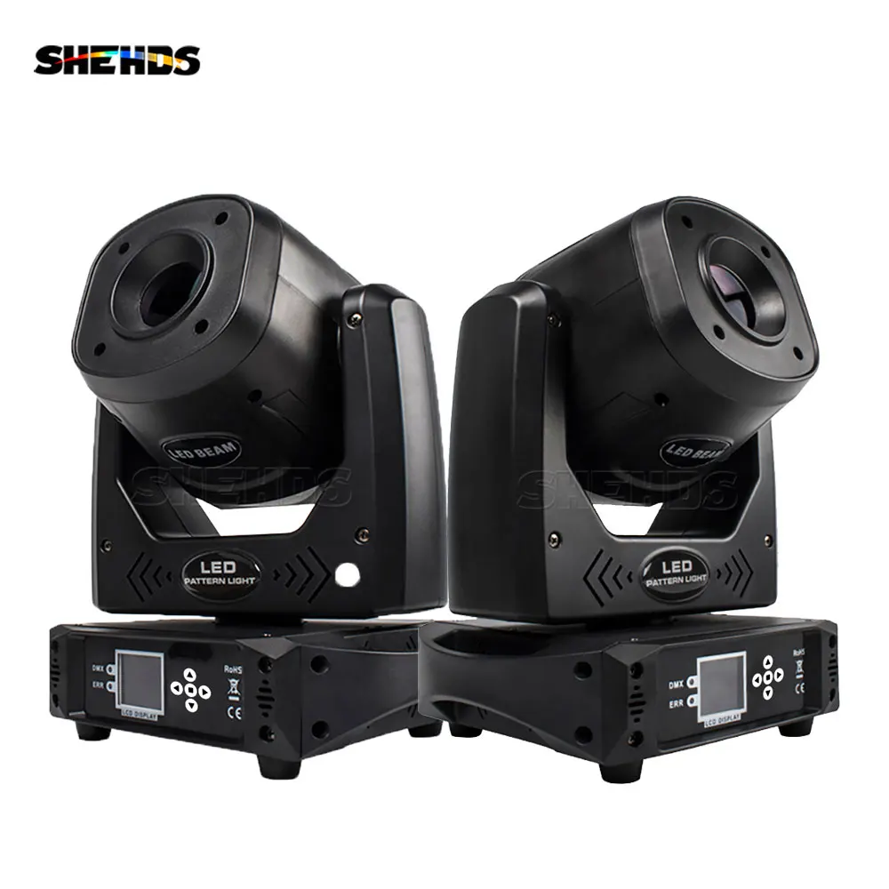 Cheapest Price 2Pcs 100W LED Spot Moving Head Lighting 7 Dynamic&6 Pattern For Discos DJ Theater Concert Effect Christmas Lights