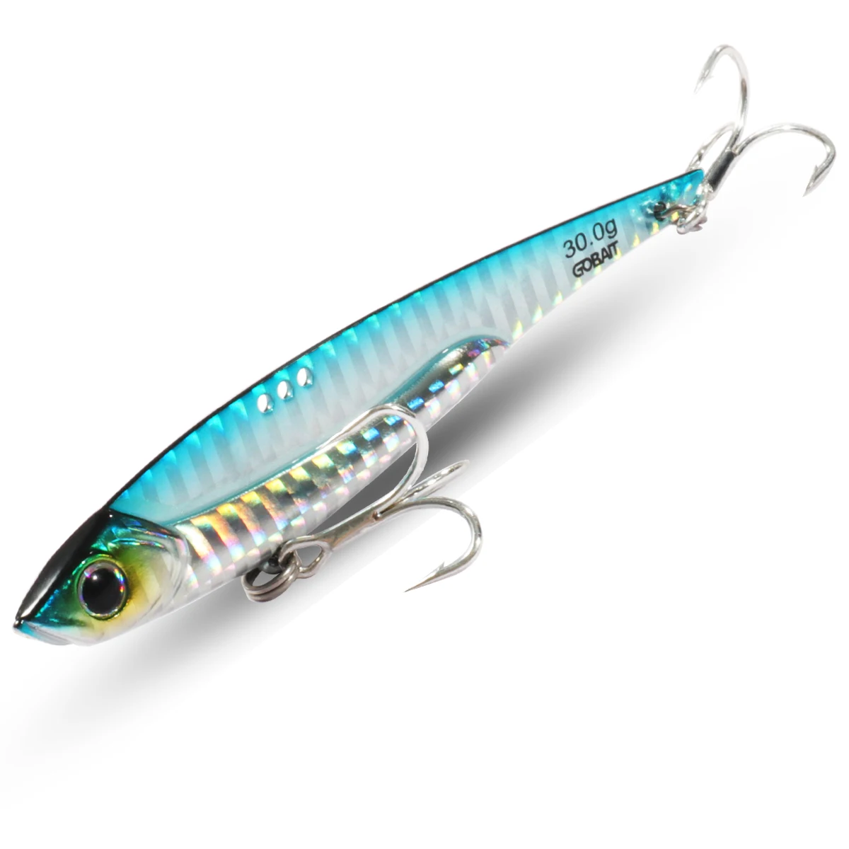 Gobait Vib Angel köder 20g 25g 30g Metall Jig sinkende Klinge Haken Spinner Löffel gegossen Vibration Kohlenstoffs tahl Tackle harten Köder